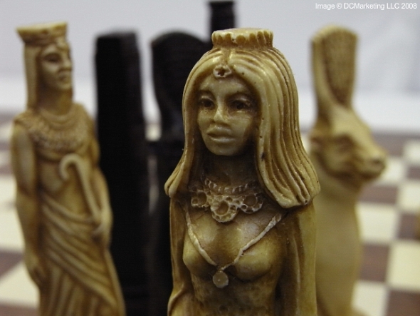 Egyptian Plain Theme Chess Set